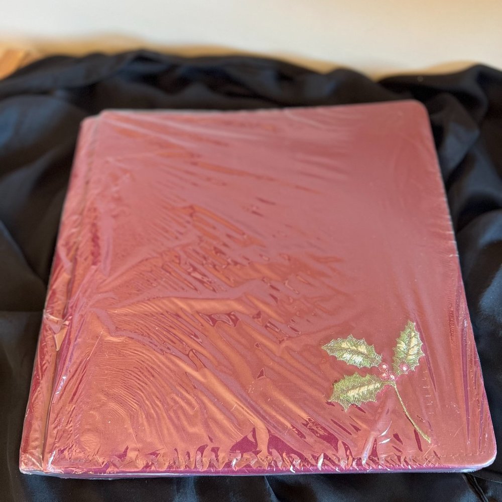 Creative Memories 12x12 Burgundy Holly Scrapbook - NWOT